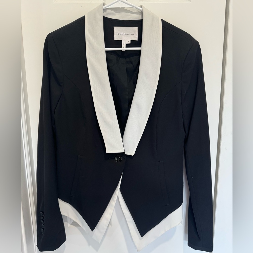 BCBG Tuxedo inspired blazer.